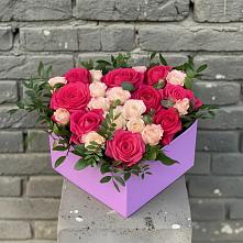 Цветочная композиция из Розы в коробке #REPLACE_PRED# Баранчинский
