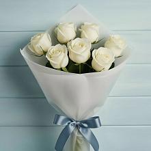 Букет 7 Белых роз Эдлесс Лав #REPLACE_PRED# Баранчинский