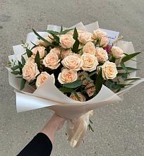 Букет Кремовые розы Латте в Баранчинский
