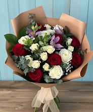 Букет цветов из:  Розы и Альстромерии в Баранчинский