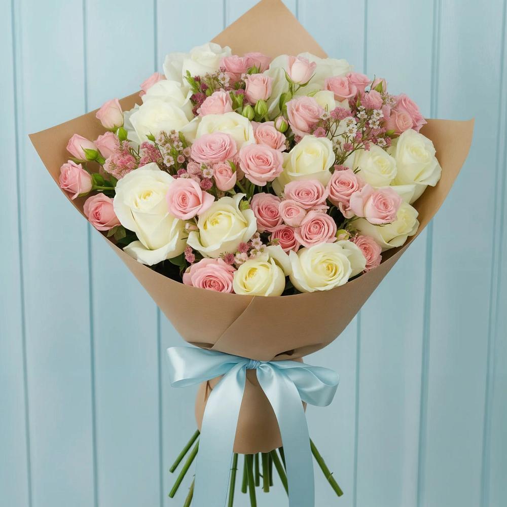 Букет цветов из: Розы в Баранчинский