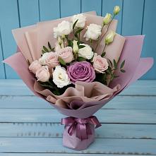Букет цветов из:  Розы и Лизиантусы в Баранчинский