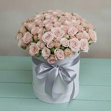 Цветочная композиция из Розы в шляпной коробке #REPLACE_PRED# Баранчинский