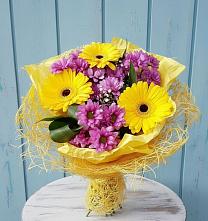 Букет цветов из:  Хризантемы и Герберы в Баранчинский