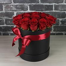 Цветочная композиция из Розы в шляпной коробке в Баранчинский