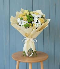 Букет цветов из:  Хризантемы и Розы в Баранчинский