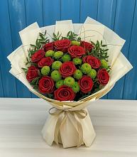 Букет цветов из:  Розы и Хризантемы #REPLACE_PRED# Баранчинский