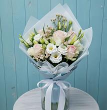 Букет цветов из:  Розы и Лизиантусы в Баранчинский
