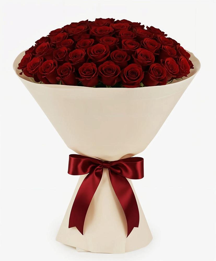 Букет 101 Бордовая роза Блэк Бакарра в Баранчинский